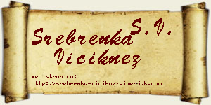 Srebrenka Viciknez vizit kartica